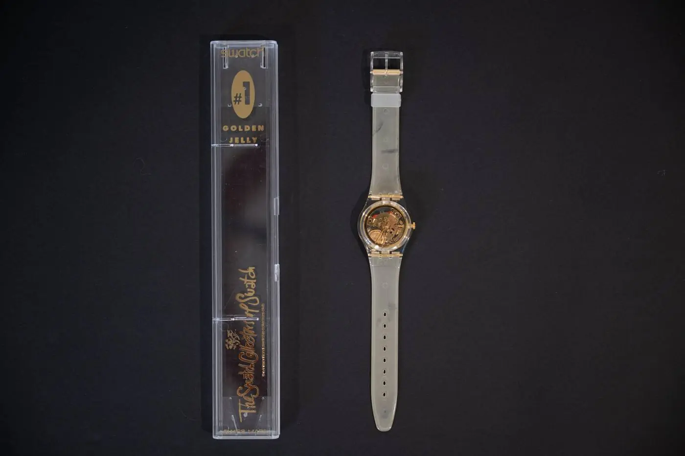 Product photography watch in case